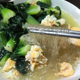 鸡蛋蕉芋汤粉