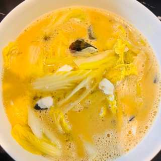 咸蛋皮蛋娃娃菜汤菜