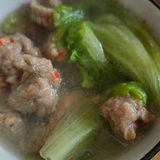 生菜滑肉汤