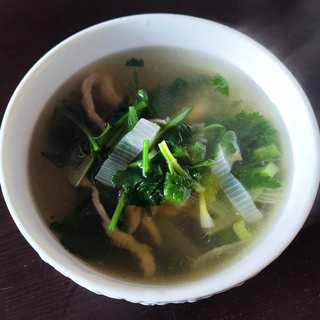 香菜肉丝汤