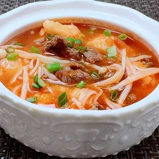 番茄牛肉虾滑煲