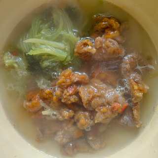 生菜滑肉汤