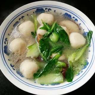 香菇青菜鱼丸汤