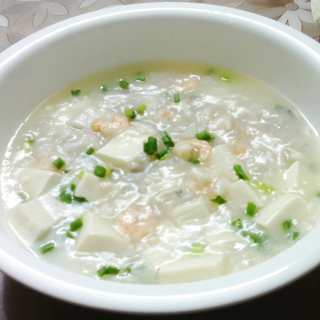 虾仁鲳鱼豆腐羹