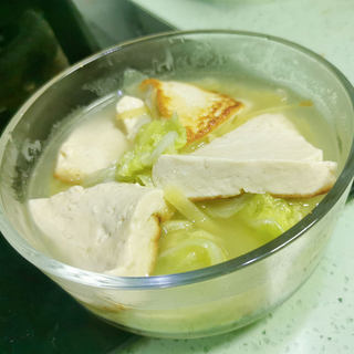 白菜豆腐汤