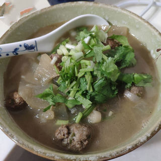 冬日冬瓜菠菜羊肉丸子汤