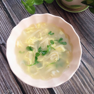豆皮鸡蛋汤