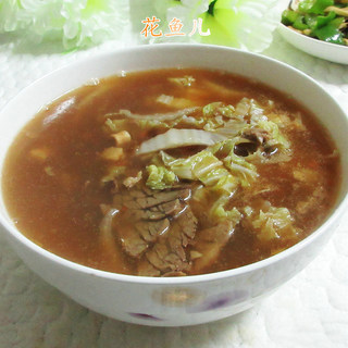 酸辣大白菜牛肉粉丝汤