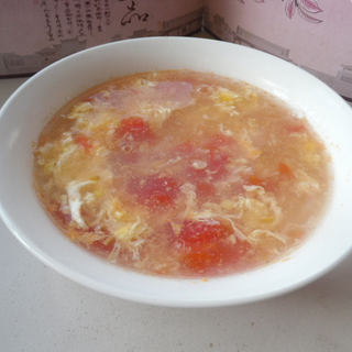 鲜玉米番茄蛋花汤