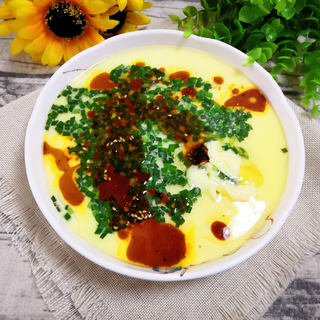 韭香鸡蛋羹