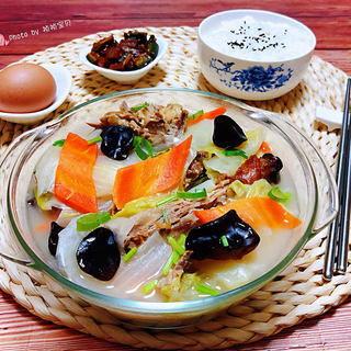 鸭架时蔬汤