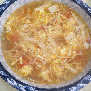 金针菇鸡蛋汤