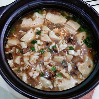 香菇肉酱豆腐羹
