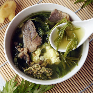 鸡蛋艾叶汤