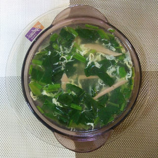 菠菜火腿粉丝鸡蛋汤