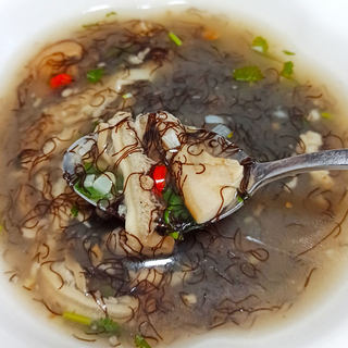 酸辣发菜肚丝汤
