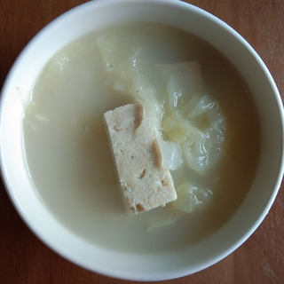 冻豆腐白菜汤