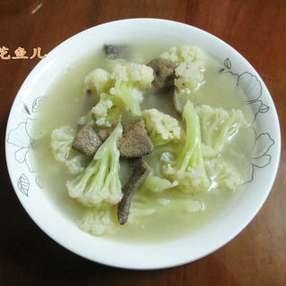 猪肝花菜羹
