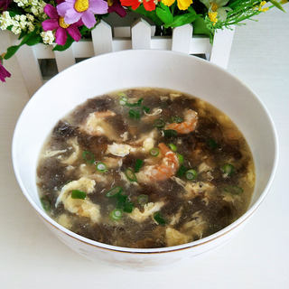 海米紫菜蛋花汤