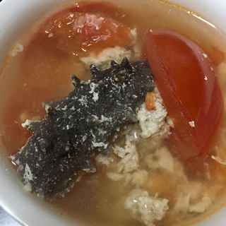 肉末海参蕃茄汤