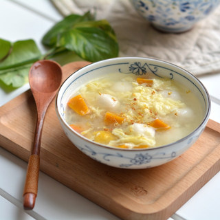 南瓜栗子鸡蛋汤