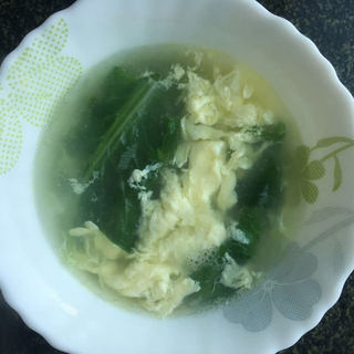 小白菜蛋花汤
