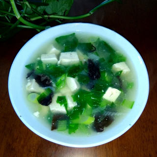 小白菜豆腐汤