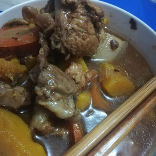 南瓜炖排骨