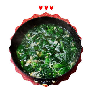茼蒿鸭蛋汤