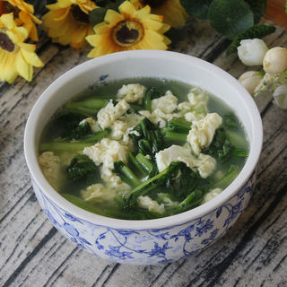 “家常菜”鸡毛菜蛋汤