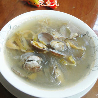 榨菜丝花蛤粉丝汤