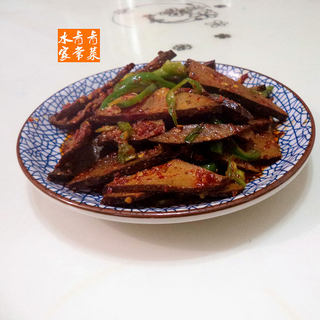 青椒炒腊猪肝