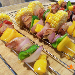 七彩甜椒培根串串烧