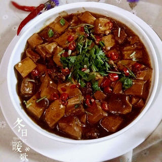 红烧肉末豆腐