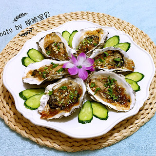 蚝油蒜蓉烤牡蛎