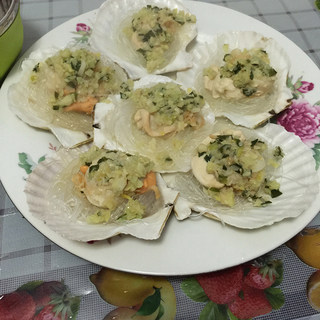 蒜蓉蒸扇贝