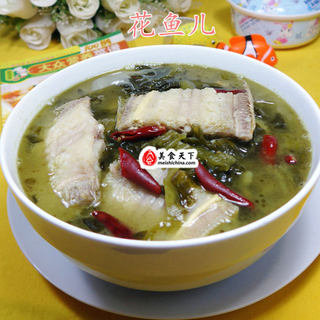 酸菜煮玉秃鱼
