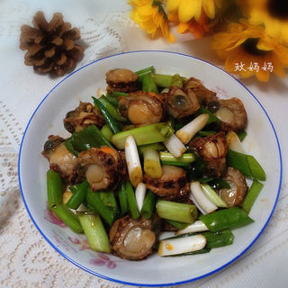 小葱拌扇贝