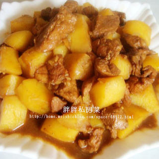 【鲁菜】--红烧肉炖土豆