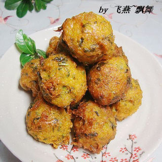 地菜胡萝卜豆渣丸子