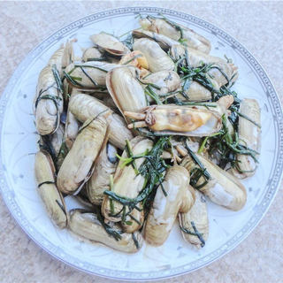 韭菜炒蛏