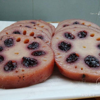 玫瑰紫米藕