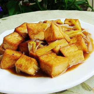 葱烧豆腐