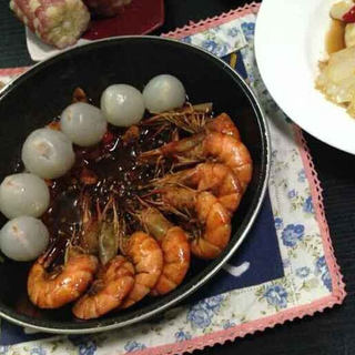 荔枝酱爆南美虾