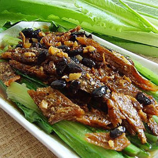简单V奢华美味：豆豉鲮鱼油麦菜