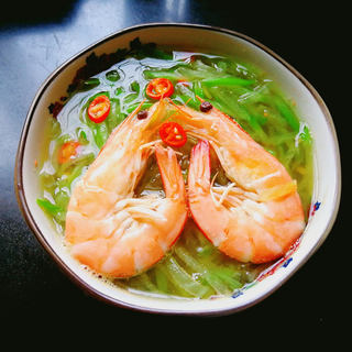 萝卜丝鲜虾汤