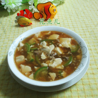 肉末西葫芦豆腐羹