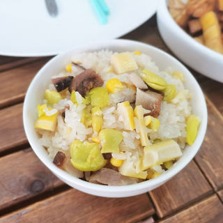 蚕豆焖饭
