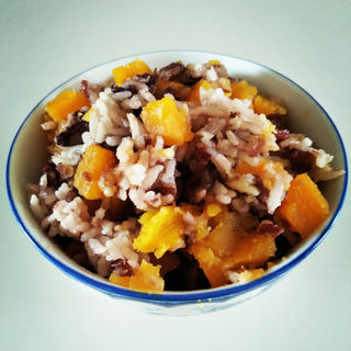 红薯红豆饭