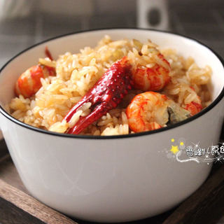 小龙虾蒸饭
